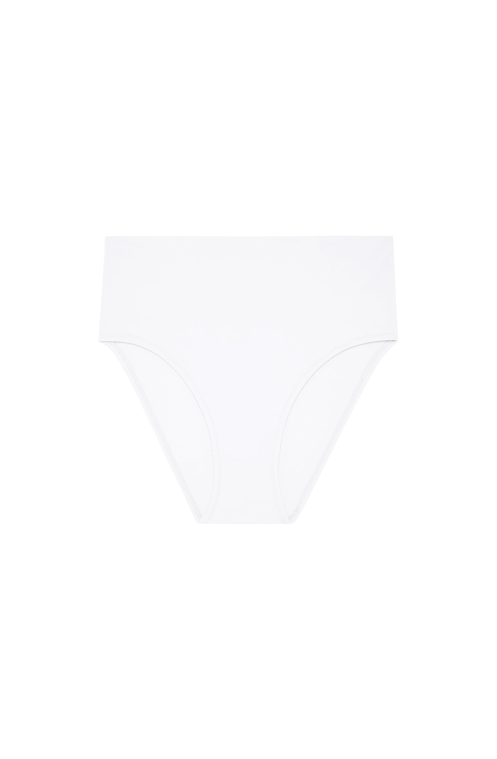 tobago Bas de maillot de bain taille haute blanc