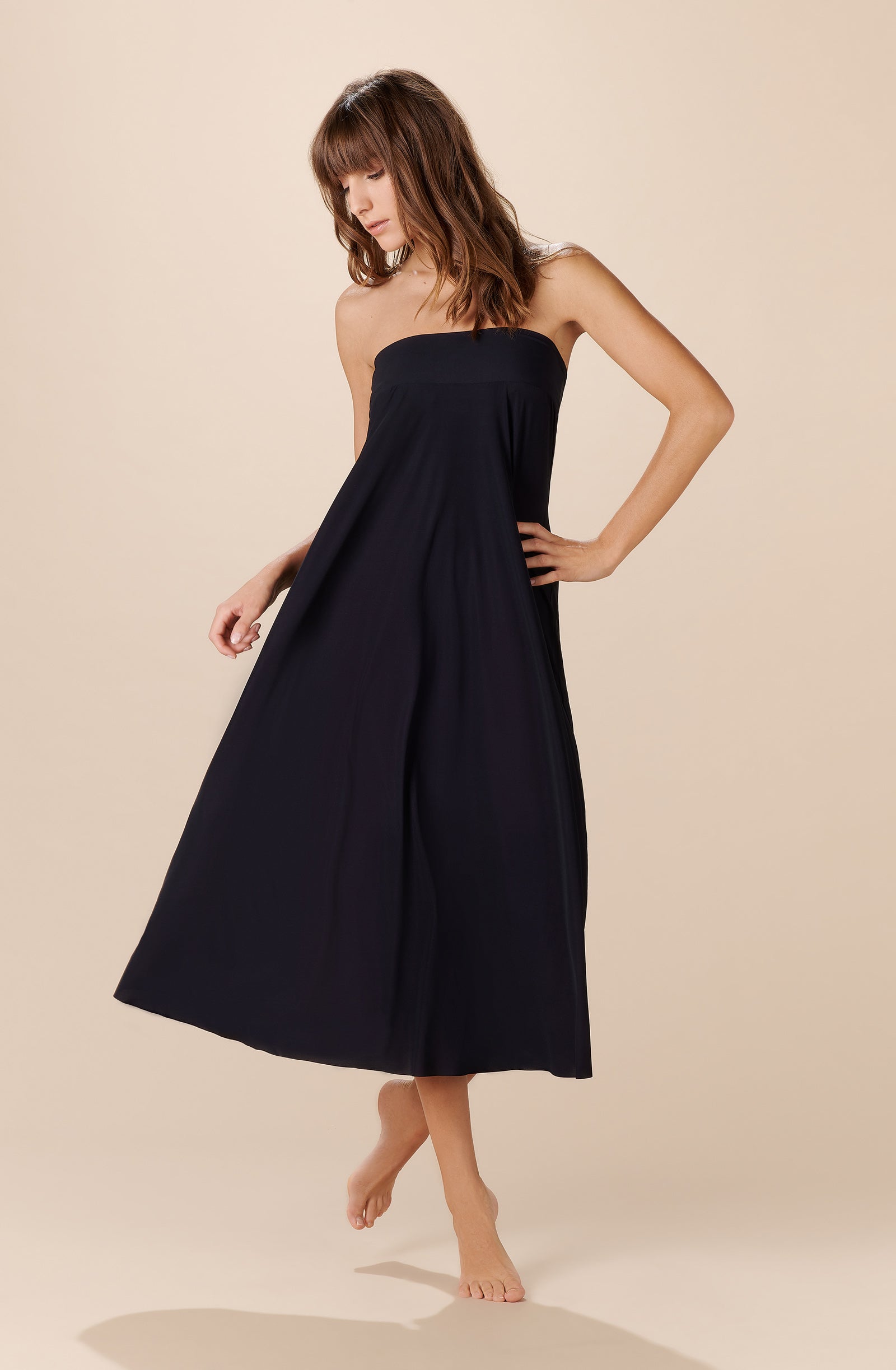 jaya Jupe longue en voile léger noire