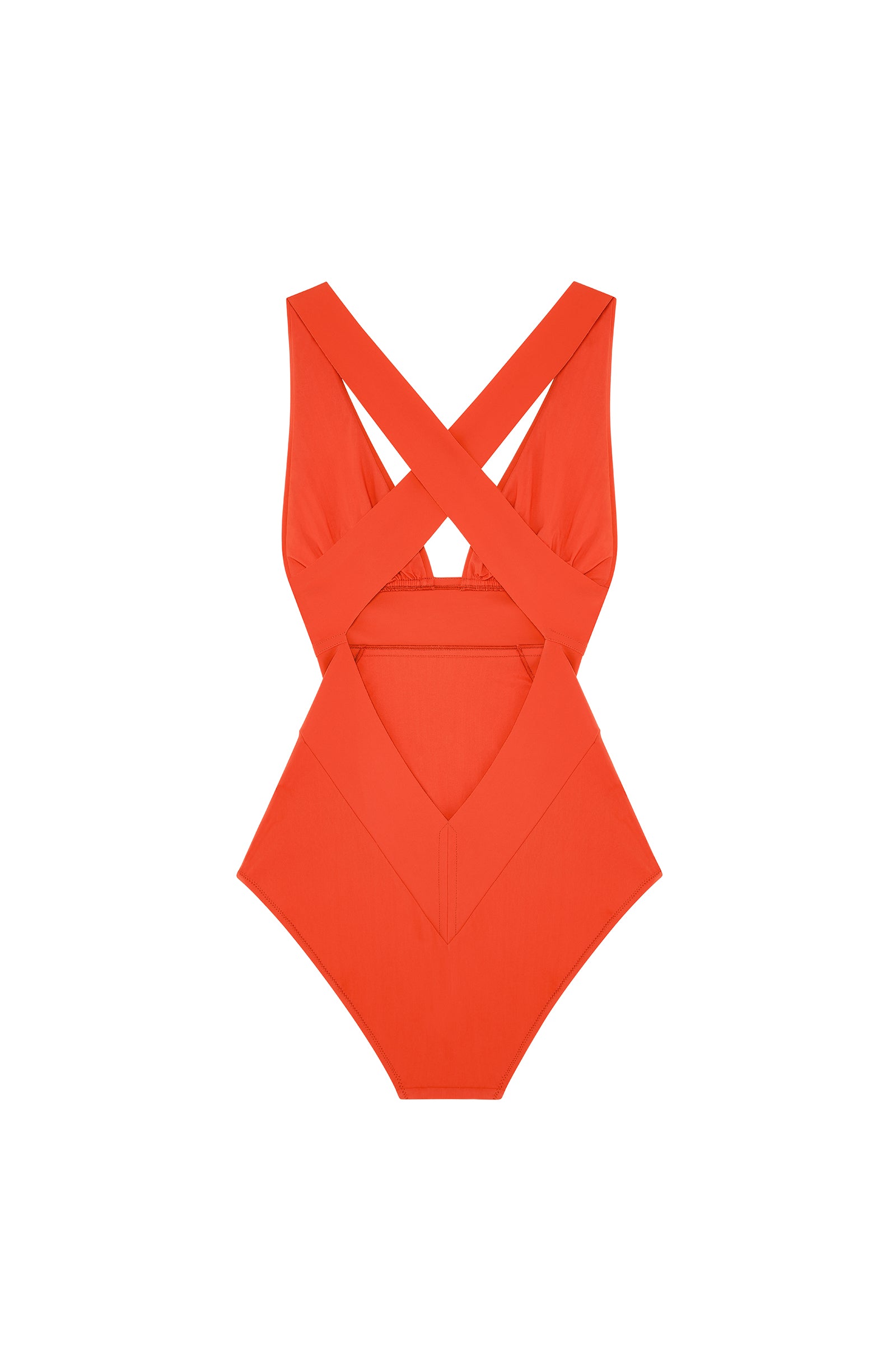 capri Maillot de bain une pièce croisé dos orange