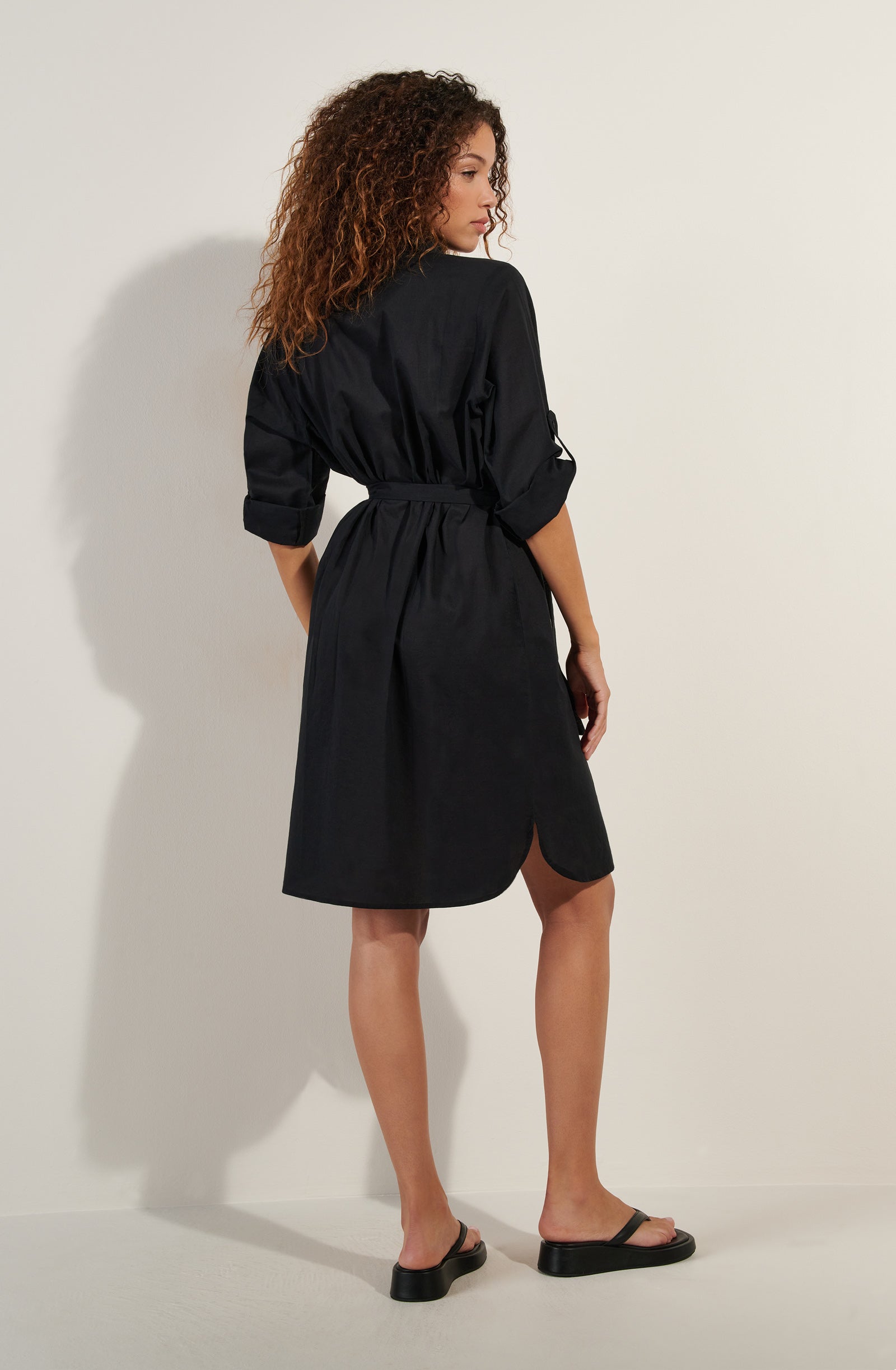 cassandre Robe chemise noire