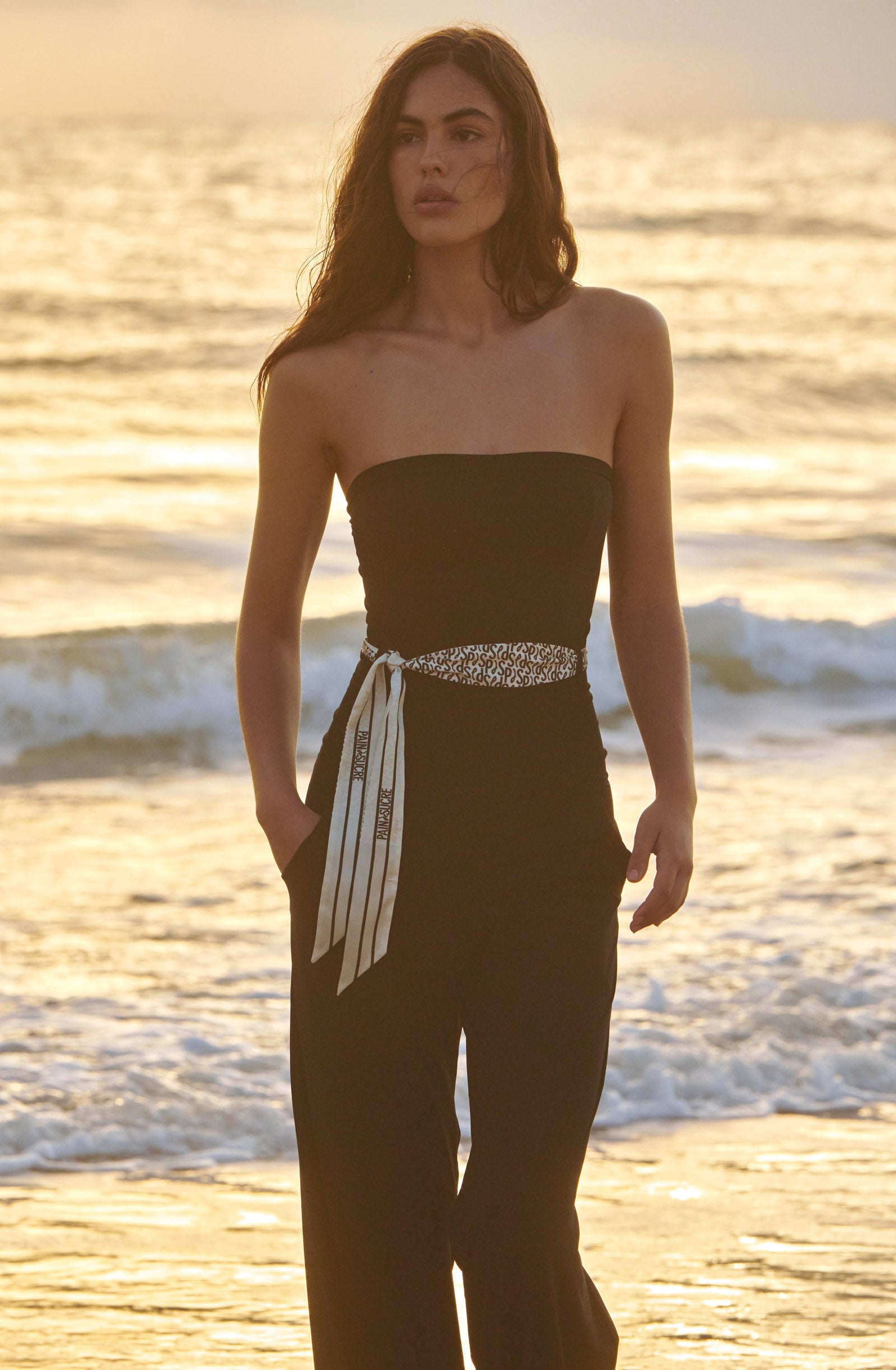 leo Long foulard-ceinture imprimé SIGNATURE