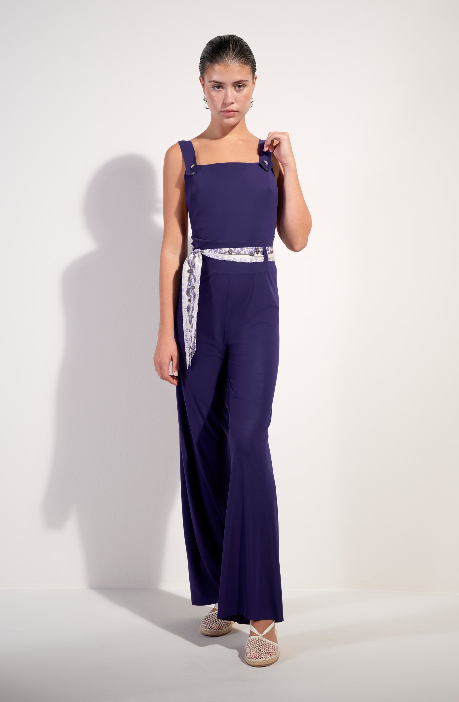 cira salopette cintree a la taille purple