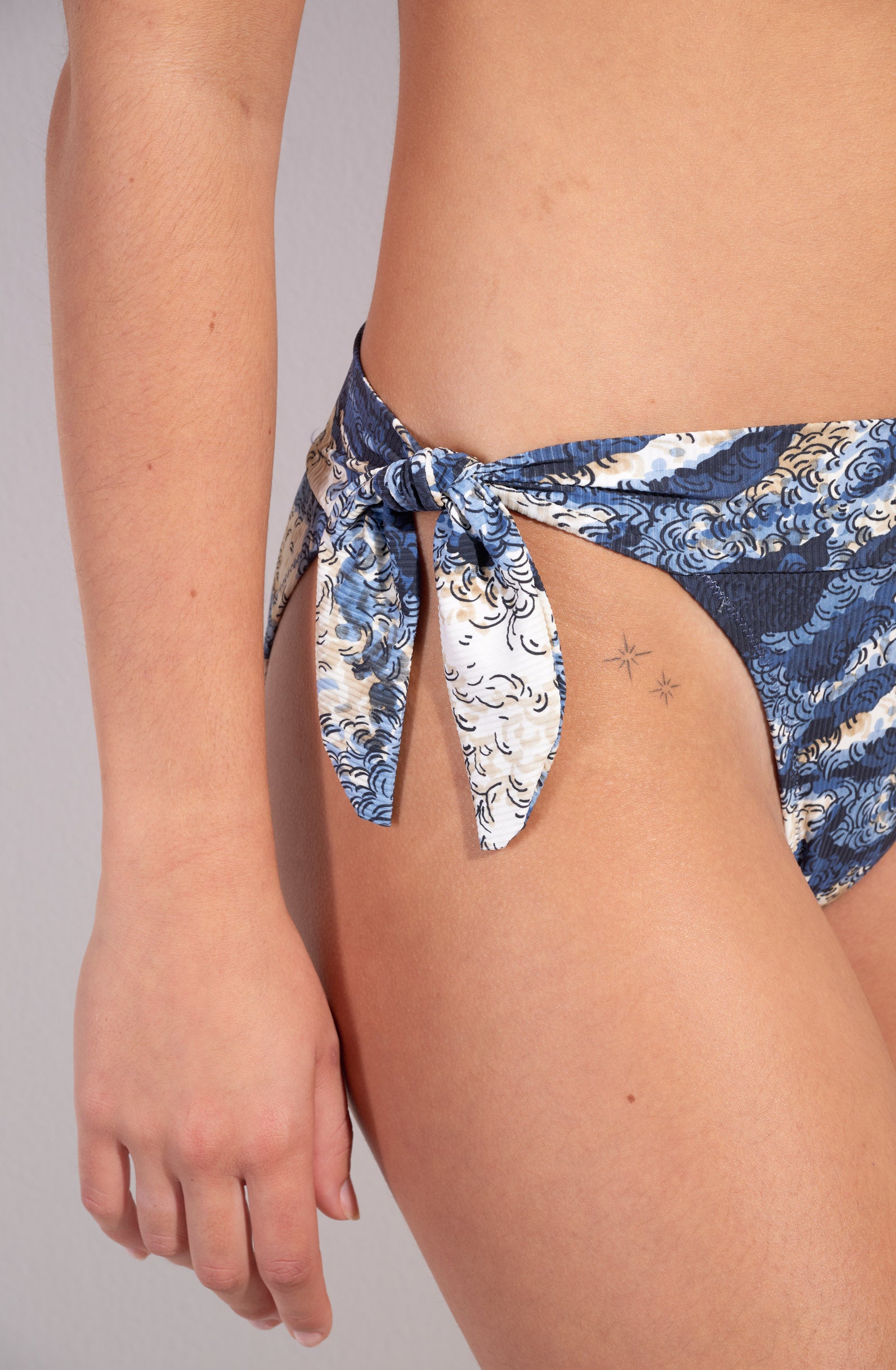 diva mo bas de maillot de bain a nouds imprime 2