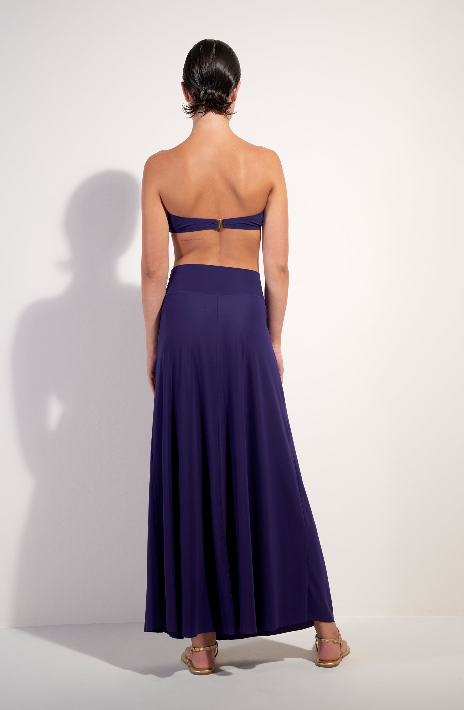 jaya jupe longue en voile leger purple