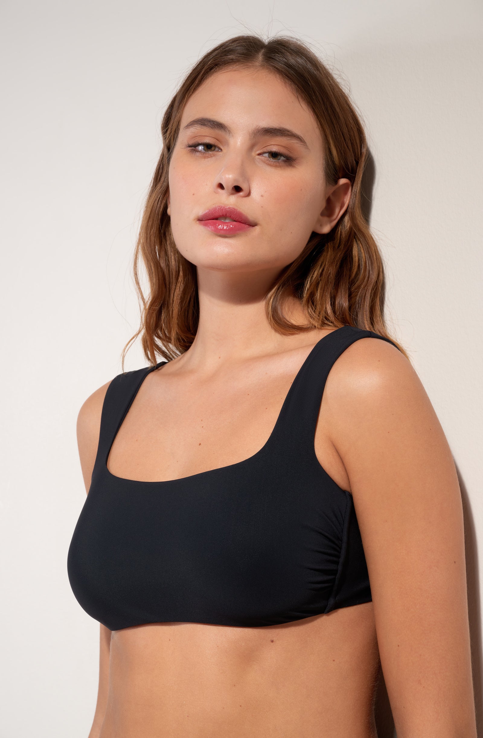 love haut de maillot brassiere noir