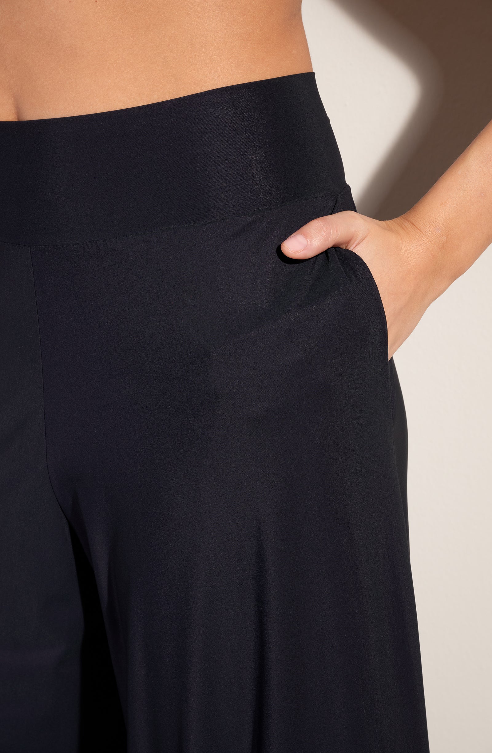 pitta pantalon voile ample noir