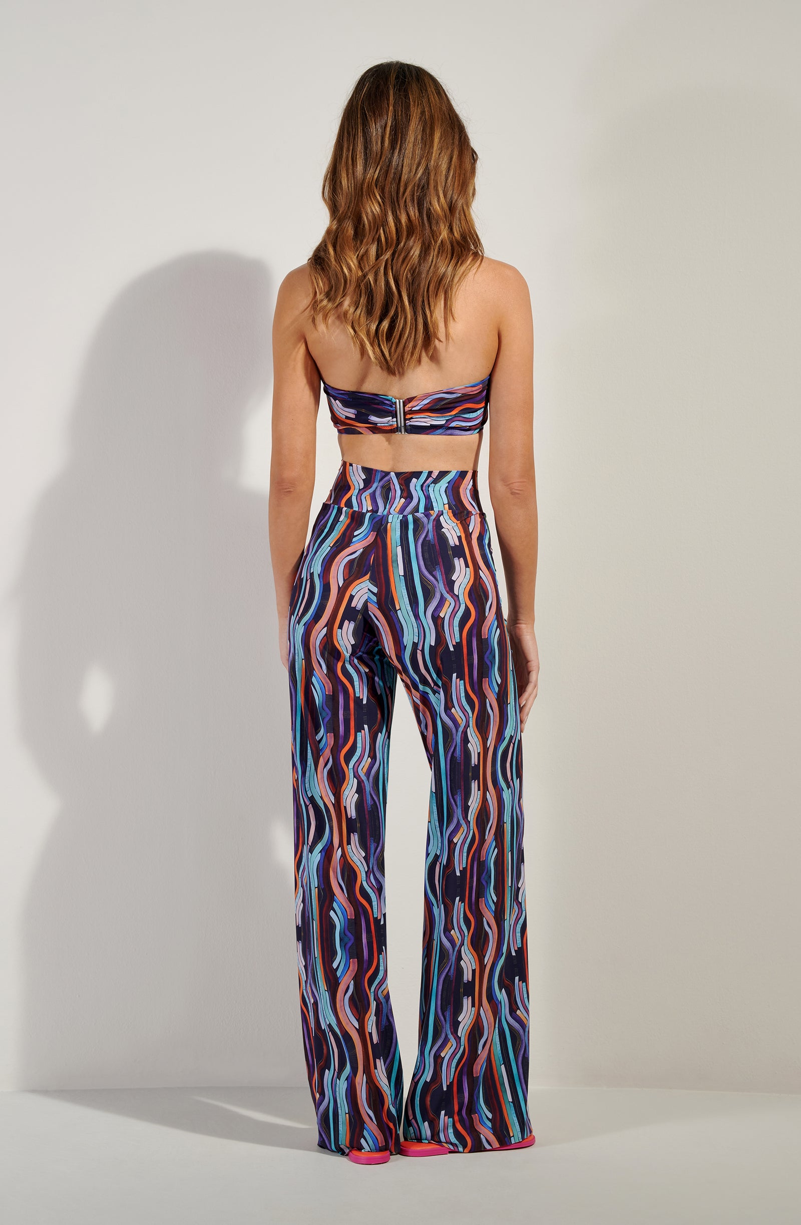 patie Pantalon fluide imprimé NEON