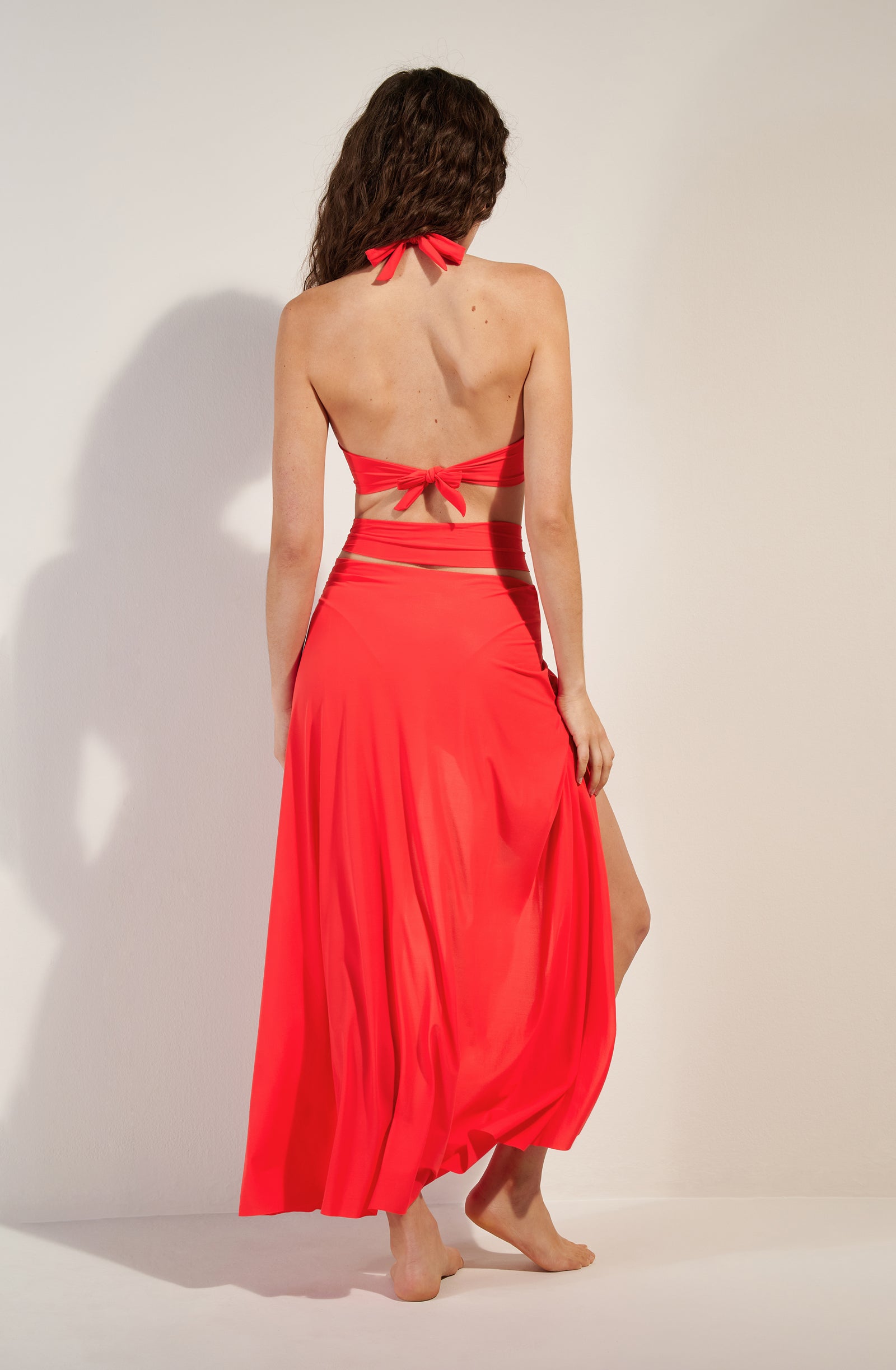 petra Jupe paréo multi-positions groseille