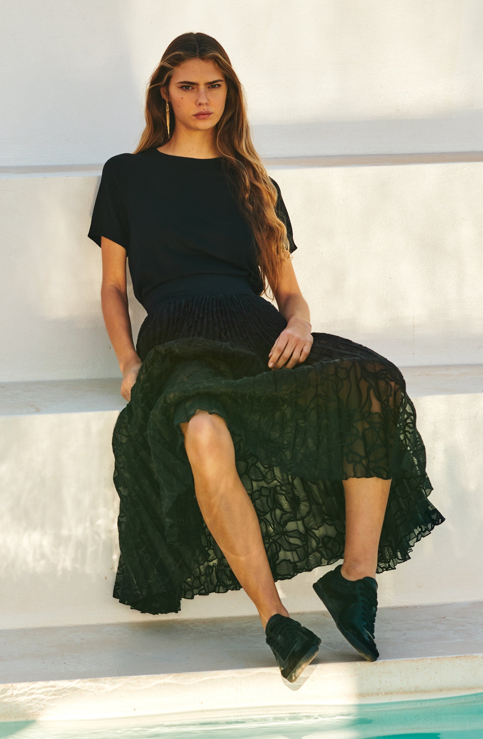 mona
Top manches courtes noir