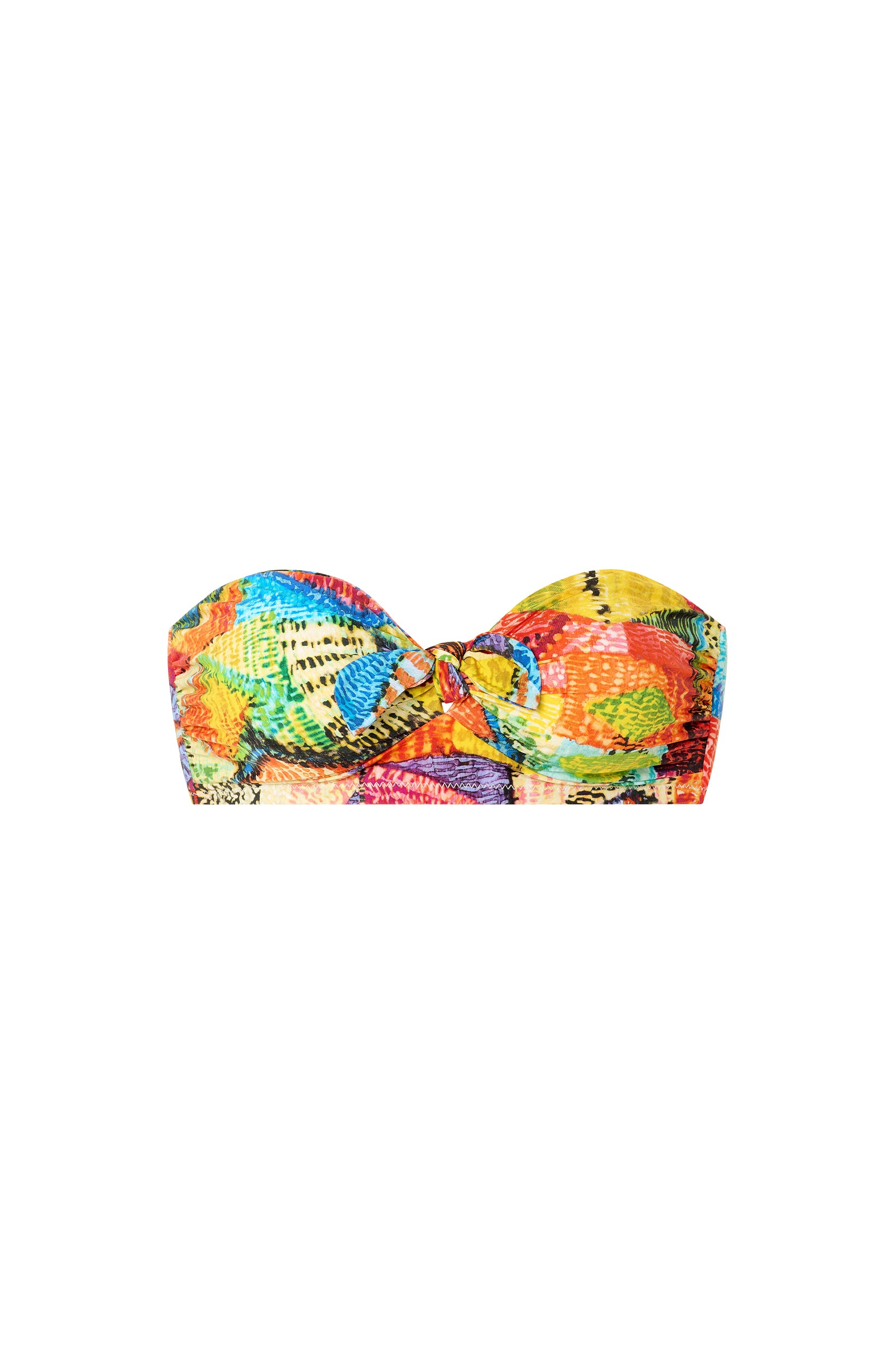 bahiu haut de maillot de bain bandeau imprime