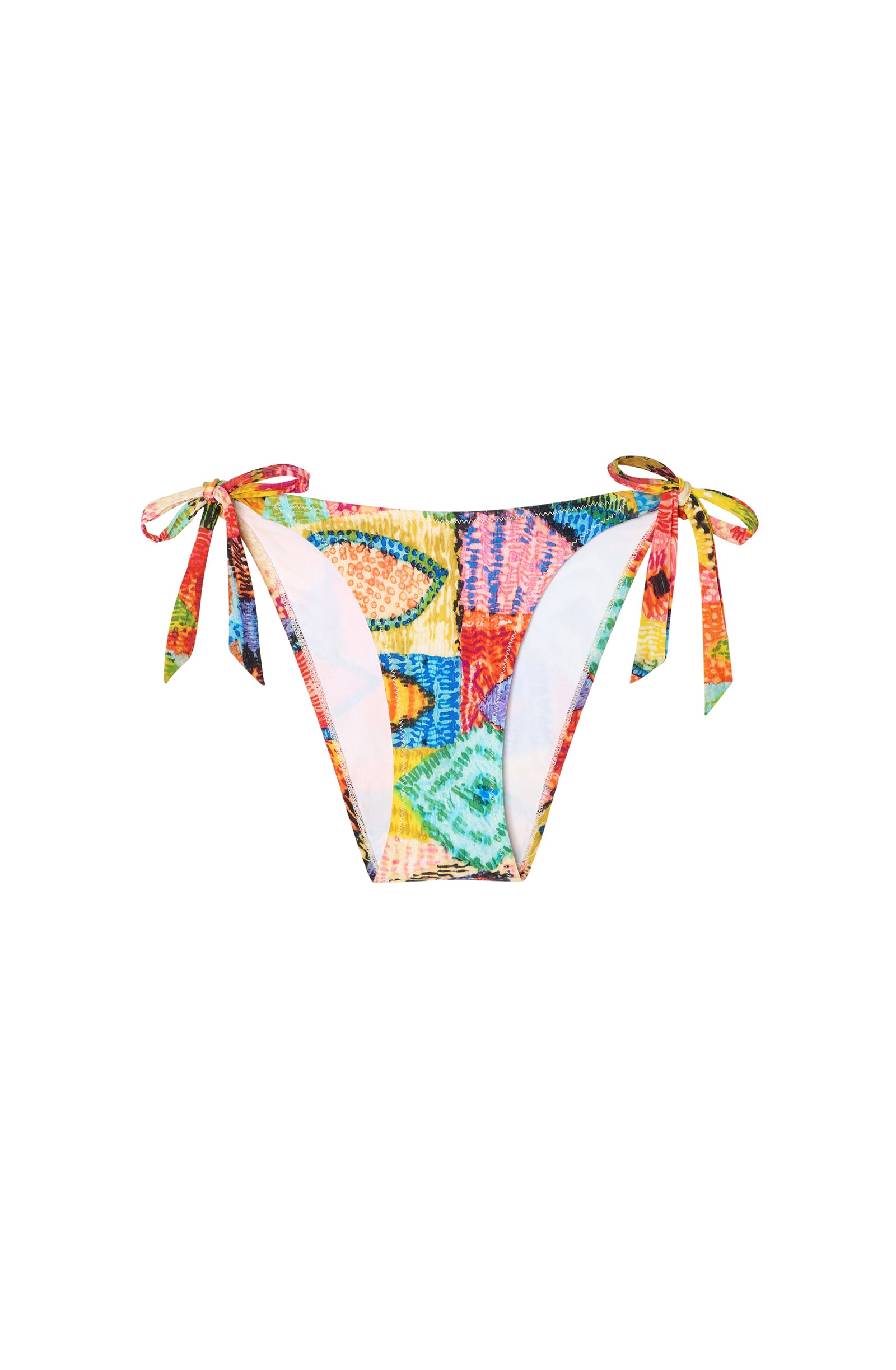 caty bas de maillot de bain echancre imprime