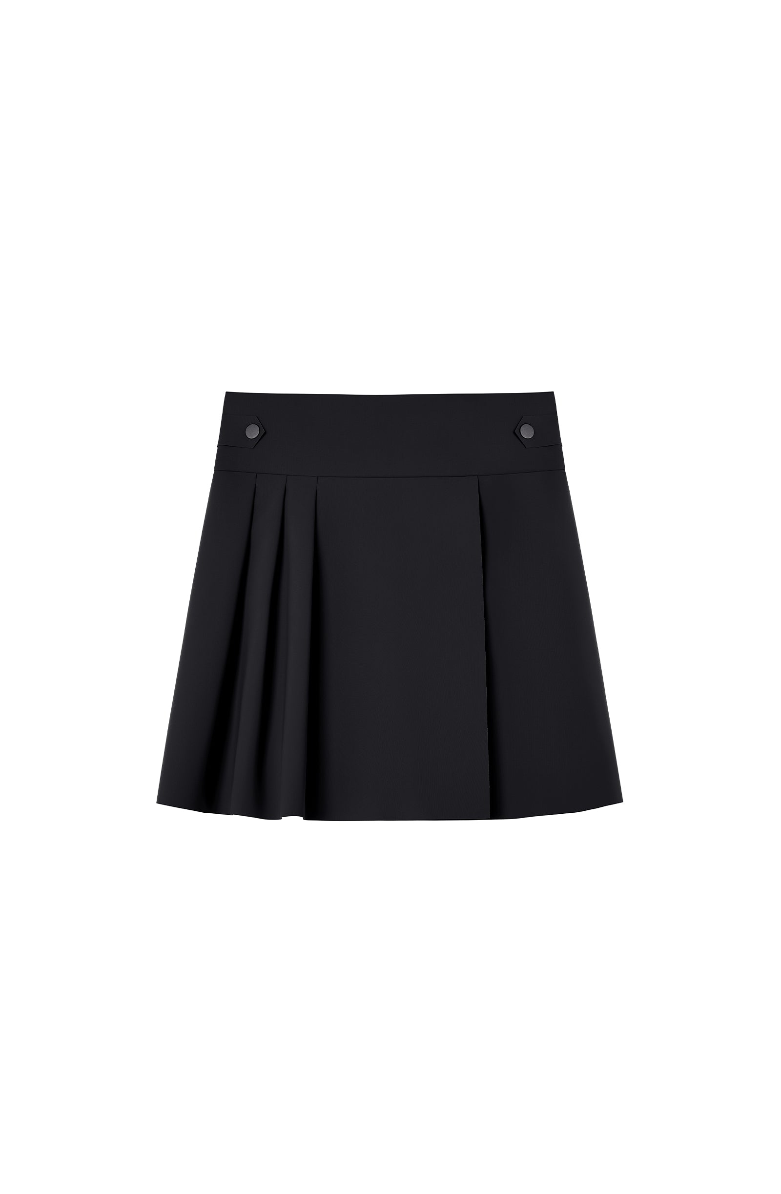jill Jupe courte plissée noire