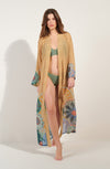 caissy Long kimono ample en voile imprimé GIPSY