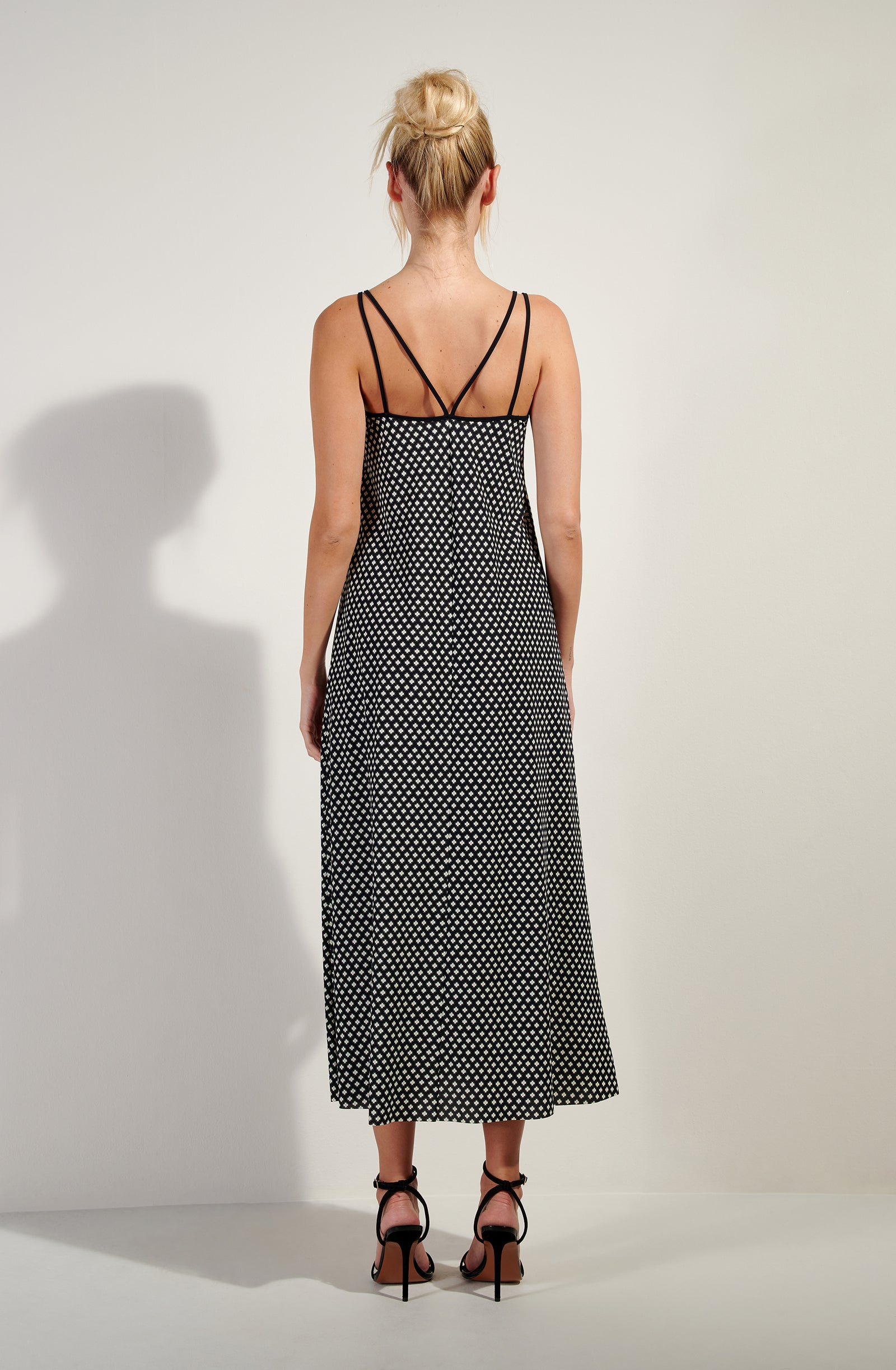 jade Robe longue évasée imprimé LIBERTY