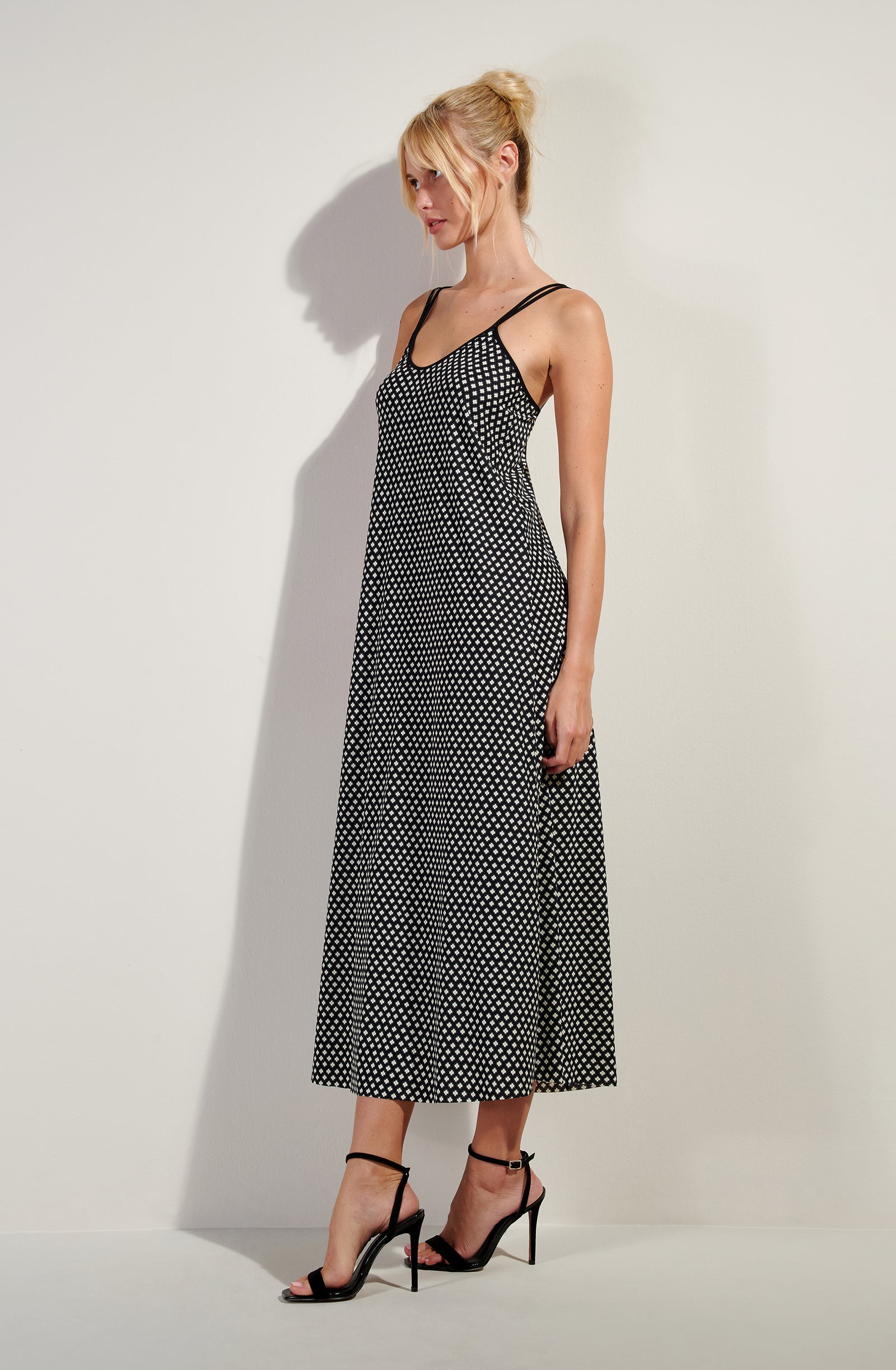 jade Robe longue évasée imprimé LIBERTY