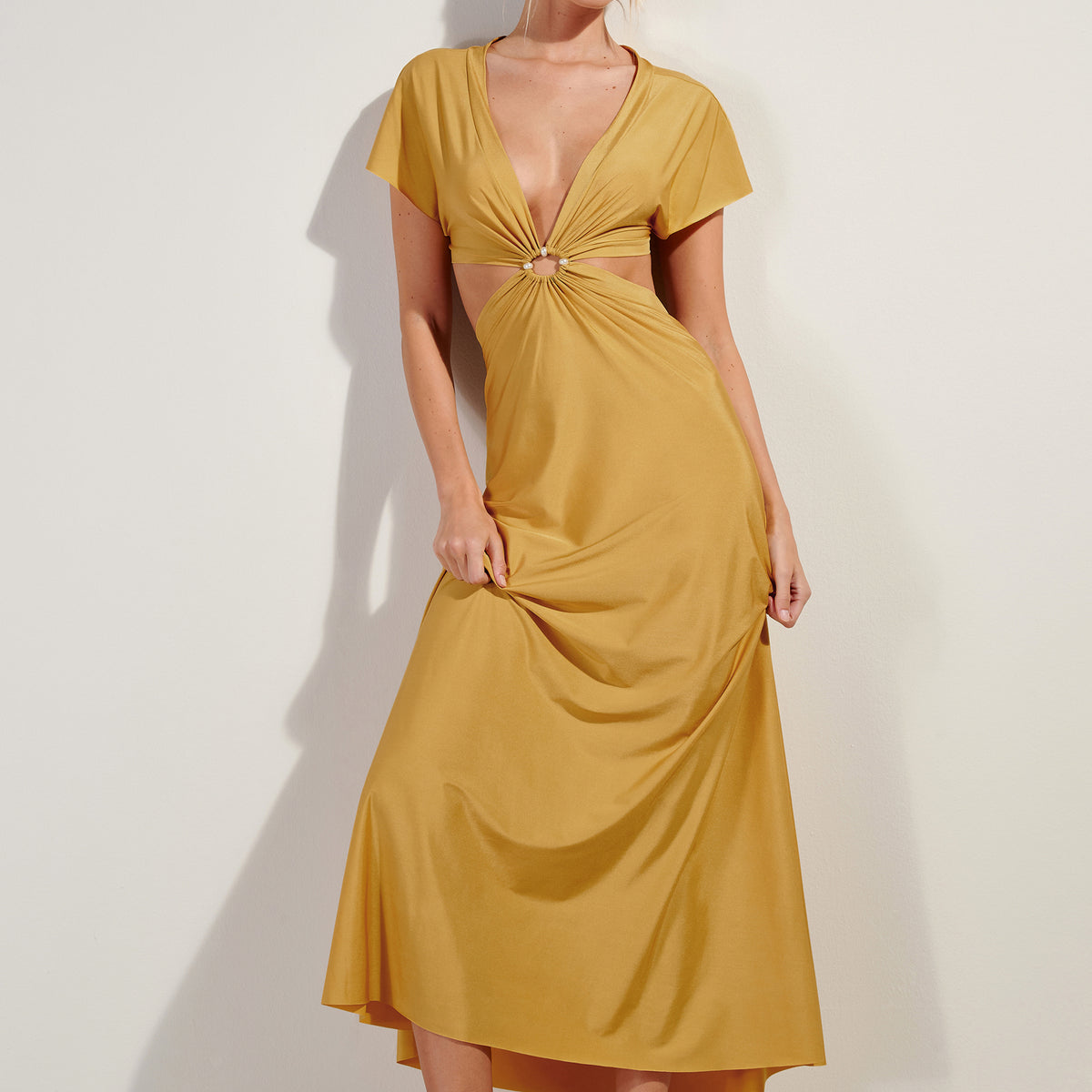 gold orange dress rislene Color:Z_blue FALLD24-ALL Ardena Ankle Dress |