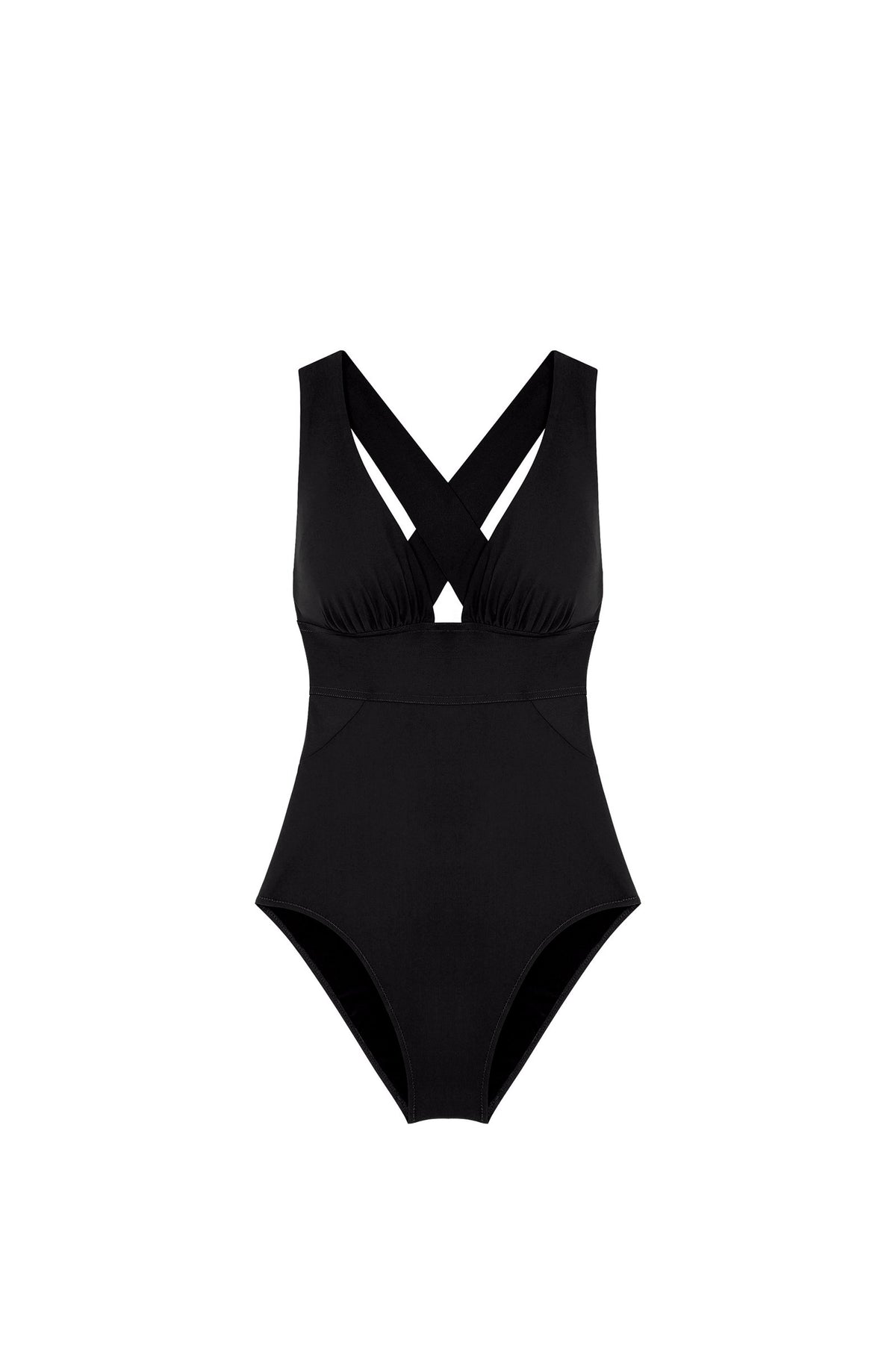 capri Maillot de bain une pièce croisé dos noir