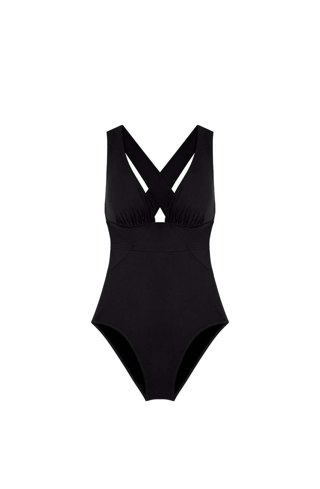 capri Maillot de bain une pièce croisé dos noir